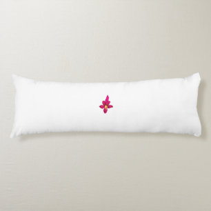 Almohada Corporal de Orquídea Rosa Minimalista