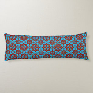Almohada corporal de patrón étnico geométrico – Ro