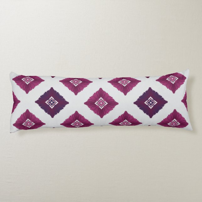 Almohada corporal de patrón étnico geométrico – Ro (Reverso)