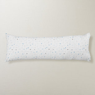 Almohada corporal de patrón minimalista azul moder