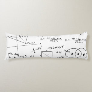 Almohada corporal de pizarra blanca (51 cm x 137 c