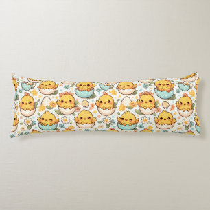 Almohada corporal de pollito de Pascua Kawaii