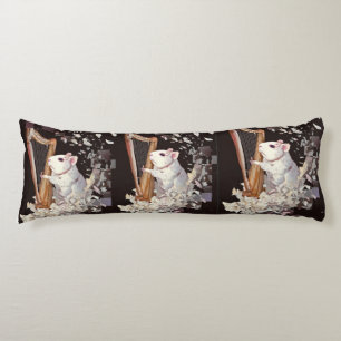 Almohada corporal de rata blanca melódica – Diseño
