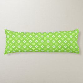 Almohada corporal de trébol de la suerte