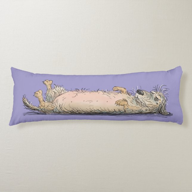 Almohada corporal divertida de perro Dachshund (Anverso)