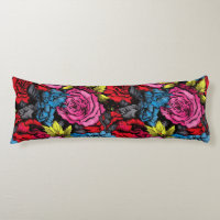 Almohada corporal floral Bold Punk Blooms
