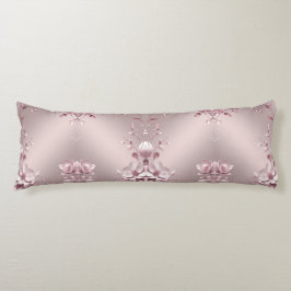 Almohada corporal floral rosa delicada
