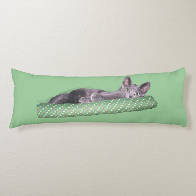 Almohada corporal - Gris Kitten (Anverso)
