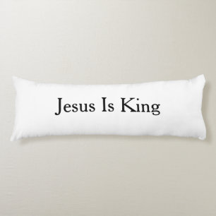 Almohada corporal Jesús es rey 51cm x 137cm