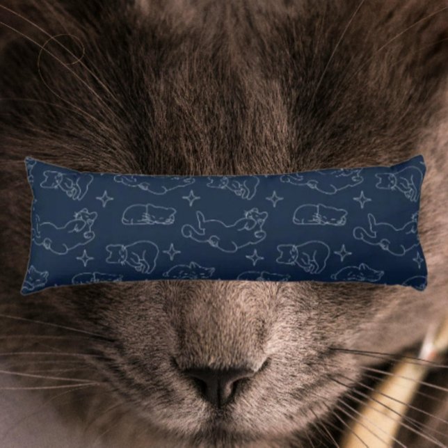 Almohada corporal para amantes de gatos dormilones (Subido por el creador)