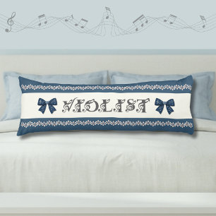 Almohada corporal para sala de música decorada con