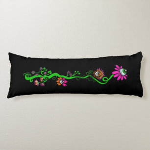 Almohada corporal reversible de flores alienígenas