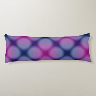 Almohada corporal reversible rosa morado de color