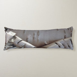 Almohada corporal rústica de corteza de abedul riz