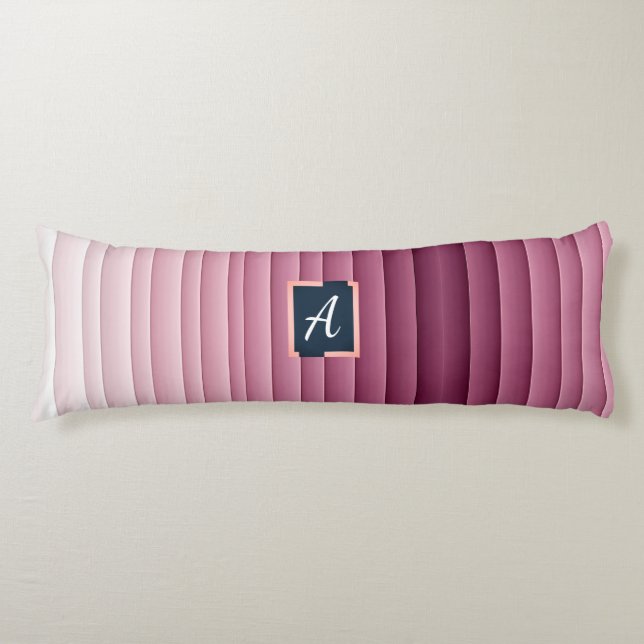 Almohada corporal vertical con gradiente rosa y mo (Anverso)