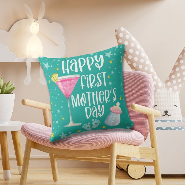 Almohada Cozy Cute Feliz Primer Día de la Madre (Subido por el creador)