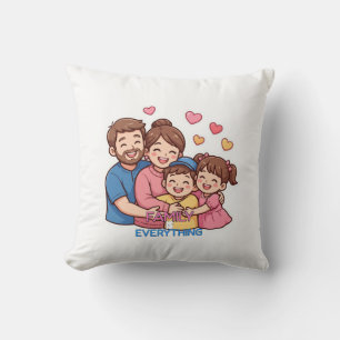 Almohada Cozy Regalo de Hogar Todo es Familia