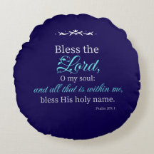 Almohada Cristiana Personalizada con Versículo Bíb