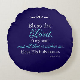 Almohada Cristiana Personalizada con Versículo Bíb