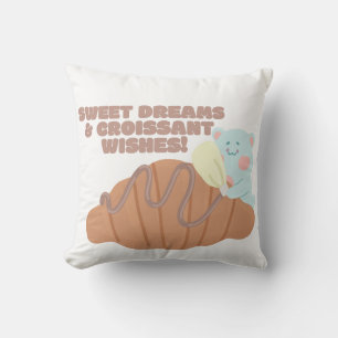 Almohada croissant totalmente personalizada