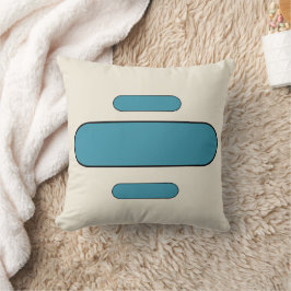 Almohada cuadrada a rayas azules elegante – Mínim