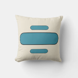  Almohada cuadrada a rayas azules elegante – Mínim