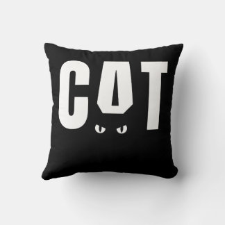 Almohada cuadrada de arte de gato azul - Acogedor