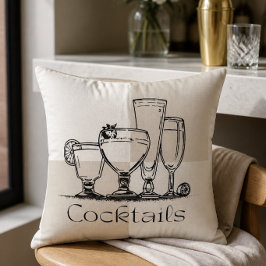 Almohada Cuadrada de Cócteles