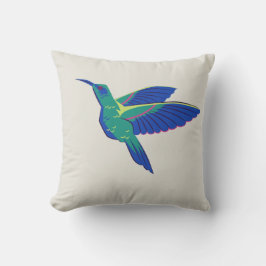 Almohada cuadrada de diseño de martín pescador – N