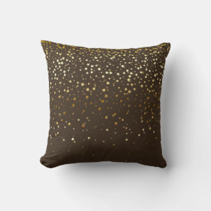 Almohada Cuadrada de Estrellas Doradas Pequeñas Ma
