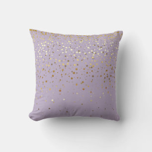 Almohada cuadrada de estrellas doradas pequeñas pa