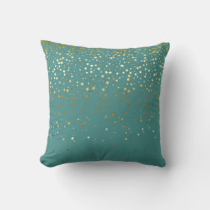 Almohada Cuadrada de Estrellas Doradas Pequeñas pa