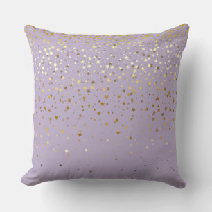 Almohada cuadrada de estrellas doradas pequeñas pa