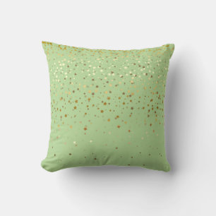 Almohada Cuadrada de Estrellas Doradas Pequeñas pa