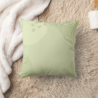 Almohada cuadrada de fondo abstracto verde