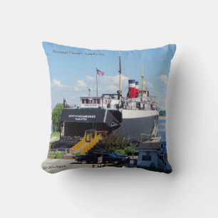 almohada cuadrada de la ciudad de Milwaukee