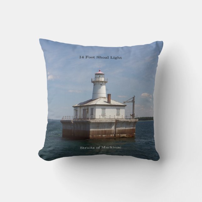 almohada cuadrada de la luz de 14 Foot Shoal (Anverso)