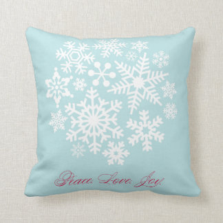 Almohada cuadrada de las ráfagas de nieve