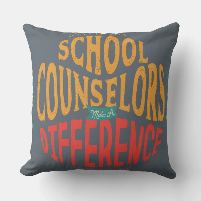 Almohada cuadrada de los consejeros de la escuela (Anverso)