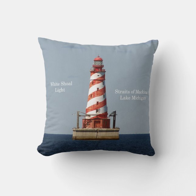 almohada cuadrada de luz blanca (Anverso)