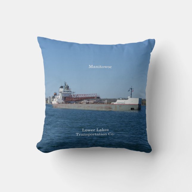 Almohada cuadrada de Manitowoc (Anverso)