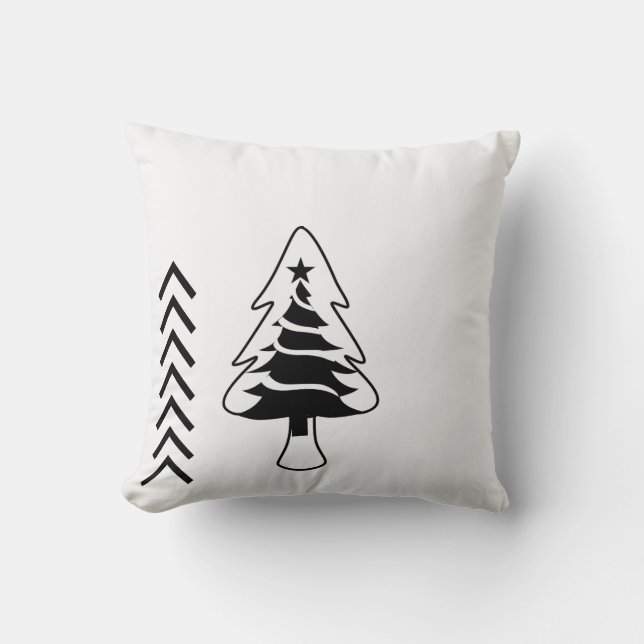 Almohada cuadrada de Navidad decoración del hogar (Anverso)