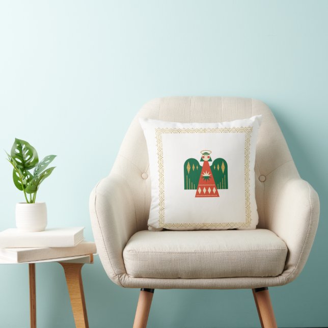 Almohada cuadrada de Navidad | Fiesta personalizab (Silla)