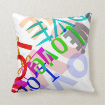 Almohada cuadrada del amor