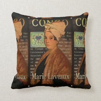Almohada cuadrada del arte de Marie Laveau Congo