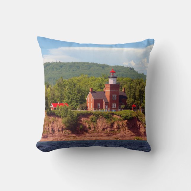 almohada cuadrada del faro de Big Bay (Anverso)