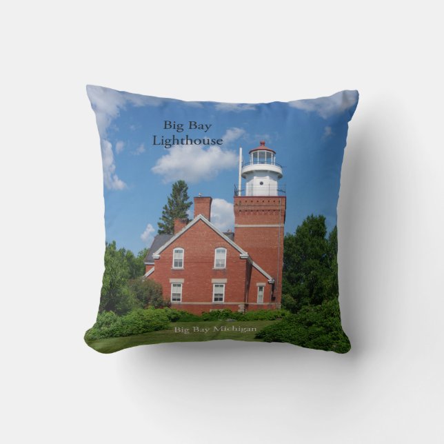 almohada cuadrada del faro de Big Bay (Anverso)