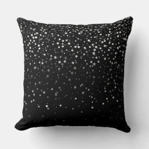 Almohada cuadrada Indoor Petite Silver Stars - Neg