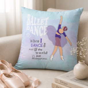 Almohada Cuadrada Inspiradora de Baile de Ballet