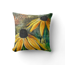 Almohada cuadrada inspiradora potencial sin fin